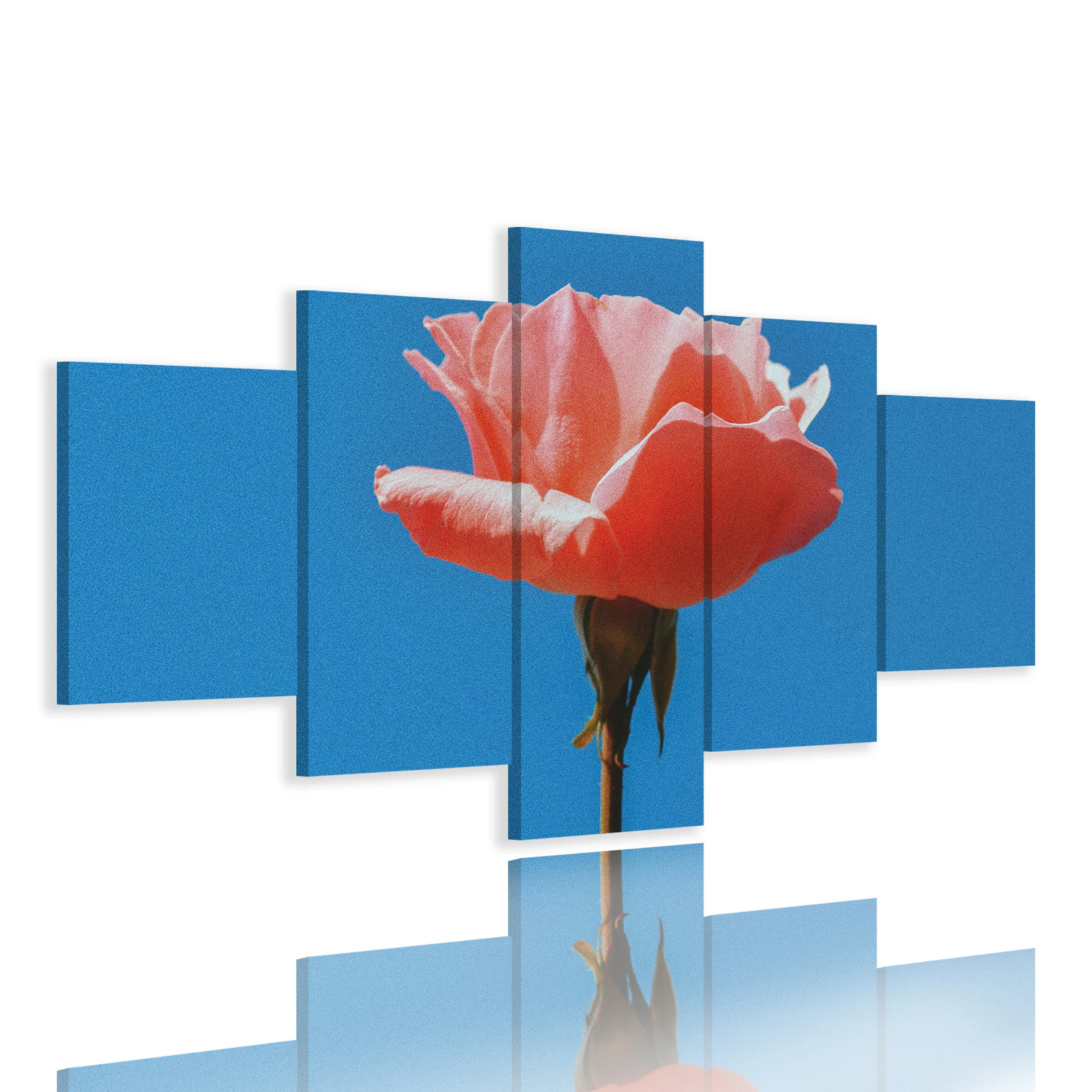 Canvas Printing Custom Oil Painting 5 Piece Large Wall Painting Flowers Paintings Art Sets