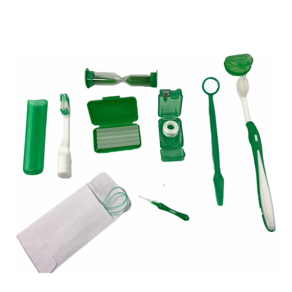 Стоматологическое зеркало для полости рта набор ортодонтического ухода с зубной щеткой