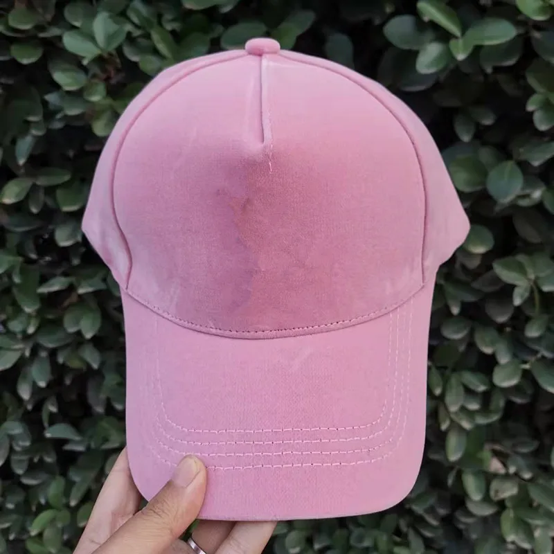 2021 Golden velvet baseball cap lady fashionable custom letter diamond suede hats