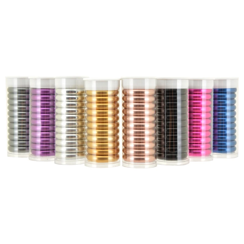 Customized  Aluminium metal Ring Binder Notebook Cover Round White Discbound Metal Mushroom Planner Disc For Notebook