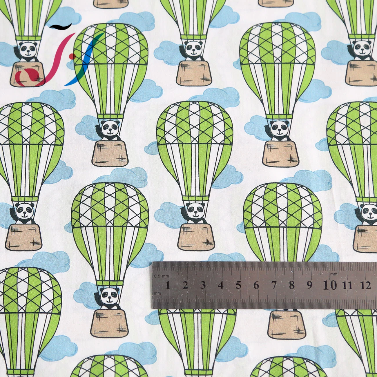 High Quality Custom Digital Printing Panda Design on Cotton Plain Poplin Fabric for Kids