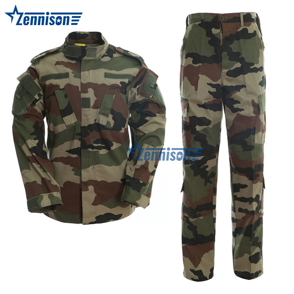 Camouflage Polyester Rip Stop Full Set Uniform Tactical Battle Uniforms