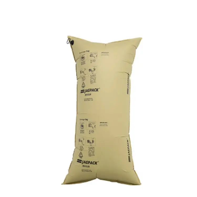 Package Material Recycling Brown Kraft Paper Inflator Dunnage Air Bag Gap Filling Bag Safety Collision Avoidance Airbag