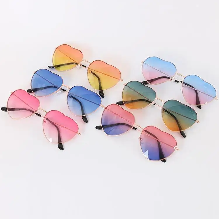 Vintage Metal Heart Sunglasses Women Sunglasses Heart Glasses