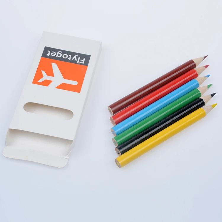 Mini Color Pencil Set with Box Drawing Colour Pencils for Kids Mini Colouring Pencil and Paper Pack