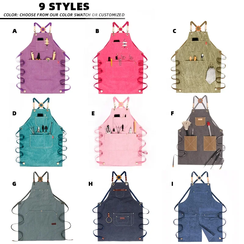 CHANGRONG Custom Eco friendly Recycled RPET Canvas Cooking Apron