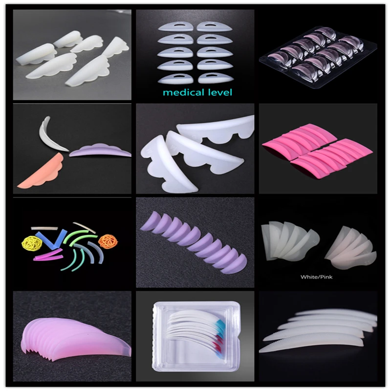 5 Sizes Lash Lift Rods Curl Eyelashes Perm Rods London 8 Set Dolly Lash Silicone Eye Pad For Eyelash Perm