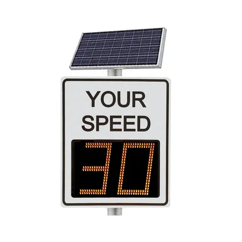 Hight quality LED display portable radar speed sign rader speed detective solar radar speed limited sign