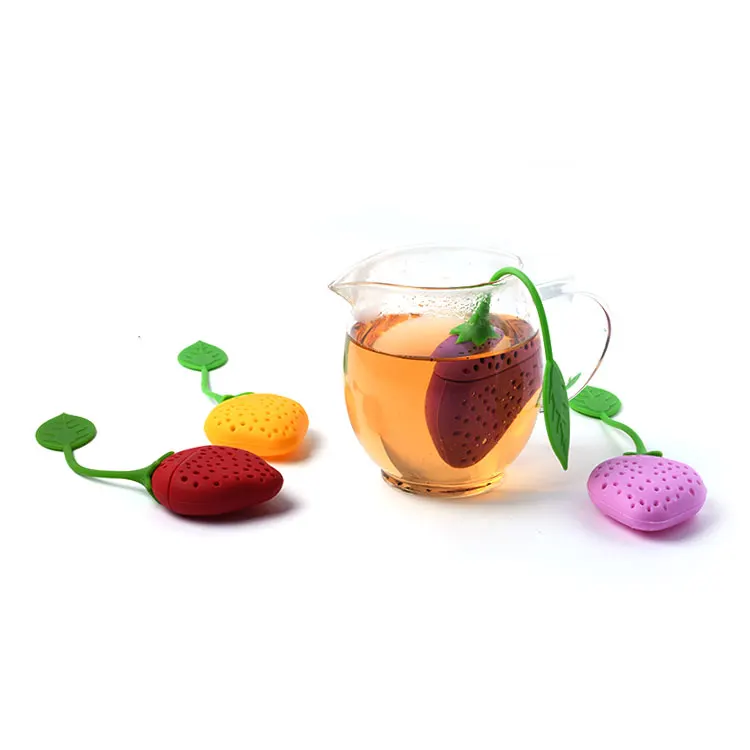 hot sale 100% Food grade colorful tea filter silicone tea bag tea ball