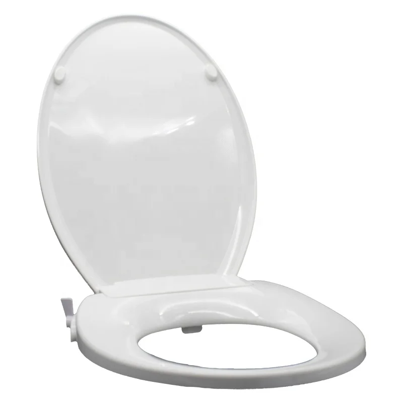 Bidet Toilet Seat With Soft Close Hinge Easy Clean Round Shape Uf Toilet Seat
