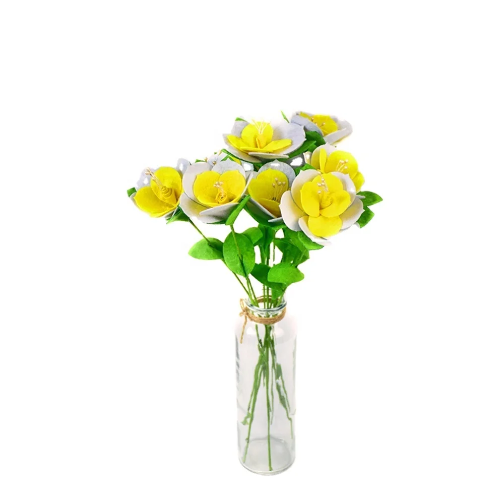 Non-woven Fabric Felt Supplies Handicraft Kits DIY Artificial Flower Making Set for Home Decorating Onarment