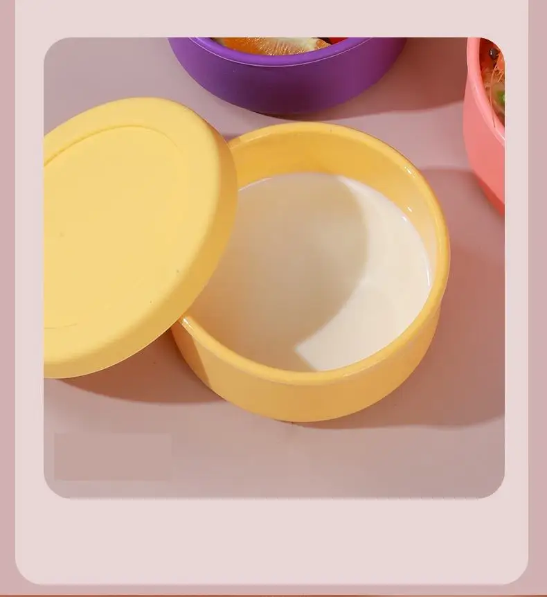 Kitchen Silicone Pizza Dough Proofing Box Bpa Free Silicone Food Storage Containers With Lid For Travel Microwave And Freezer