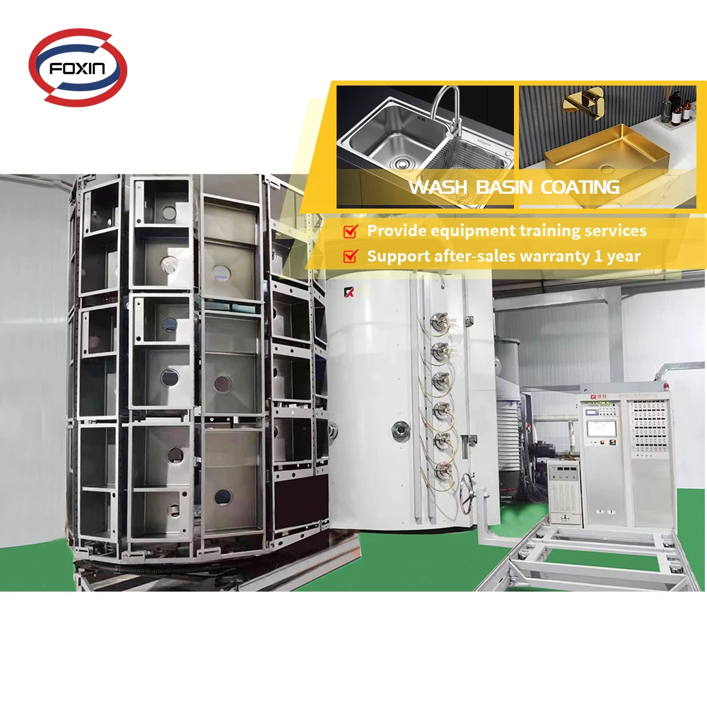 Metal Sanitary Ware Bath Fitting Water Faucet Tap Washbasin Sink Titanium Plating Machine