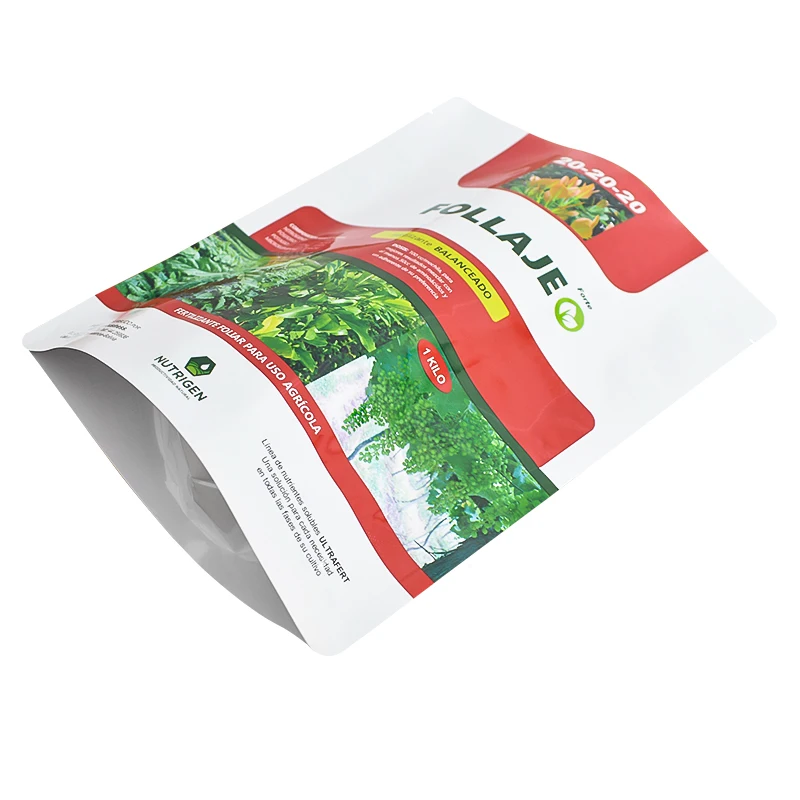 Various color mylar frosted logo Seedling seeds plastic packaging stand up pouch