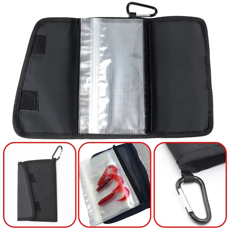 Custom Fishing Lure Storage Bag Oxford Cloth PE Waterproof Jig Bait Pouch SoftBait Protective Cover Organizer For Lure Wallet