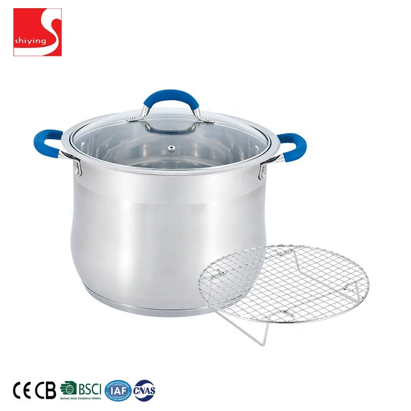 
SY kitchenware Stainless Stee,cheap price , Silver Stock Pot  (1600227283735)