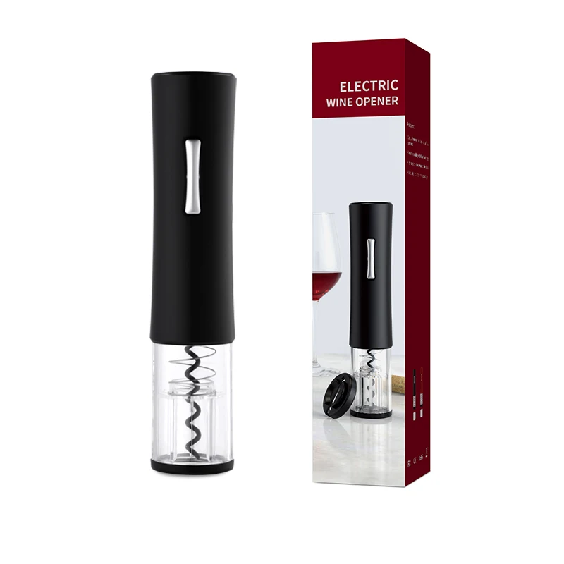 
Amazon Automatic Wine Bottle Corkscrew Electric Battery Powered Red Wine Opener with Foil Cutter 
