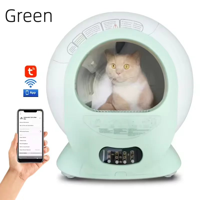 App Remote Wifi Control Auto Electric Detachable Splash-Proof Large Space Smart Self Cleaning Cat Litter Box