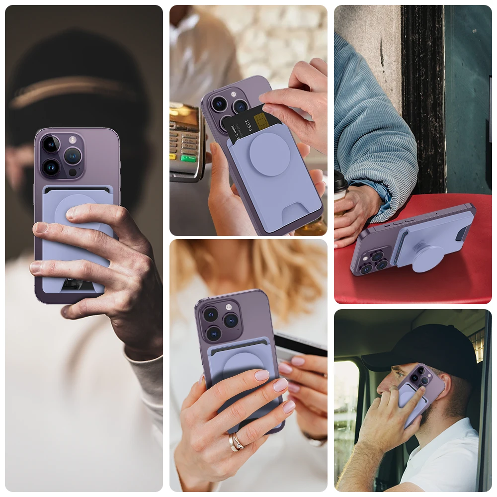 Magnetic Wallet Magsafe Wallet New 2023 Credit Card Holder Wallet With P-Socket For iPhone 14 13 12