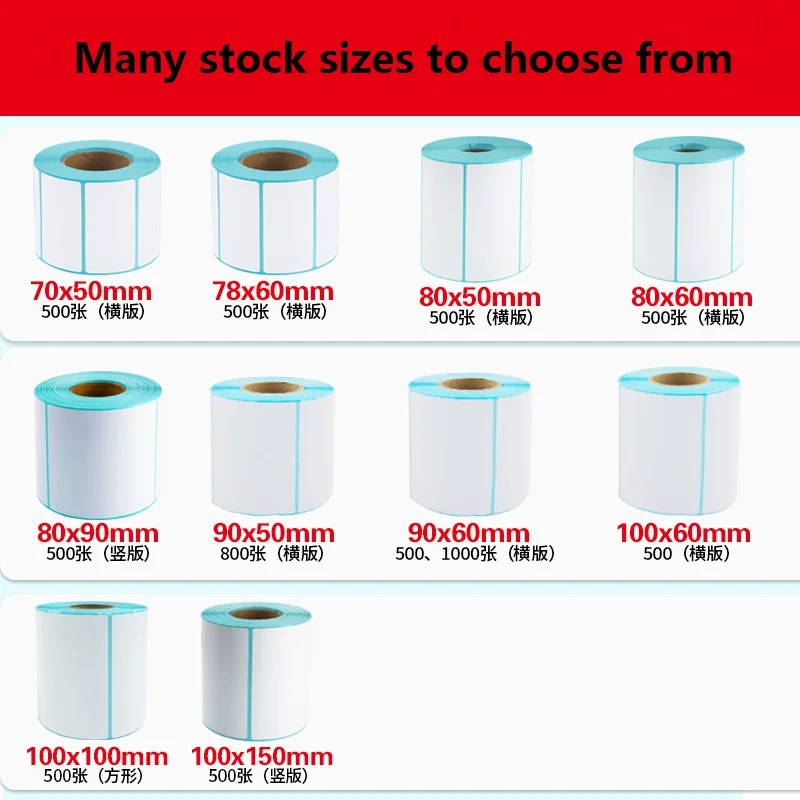 ECO Supermarket Weighing Scale price label, 1 Caron , Width 20mm~40mm Direct Thermal Paper adhesive Sticker