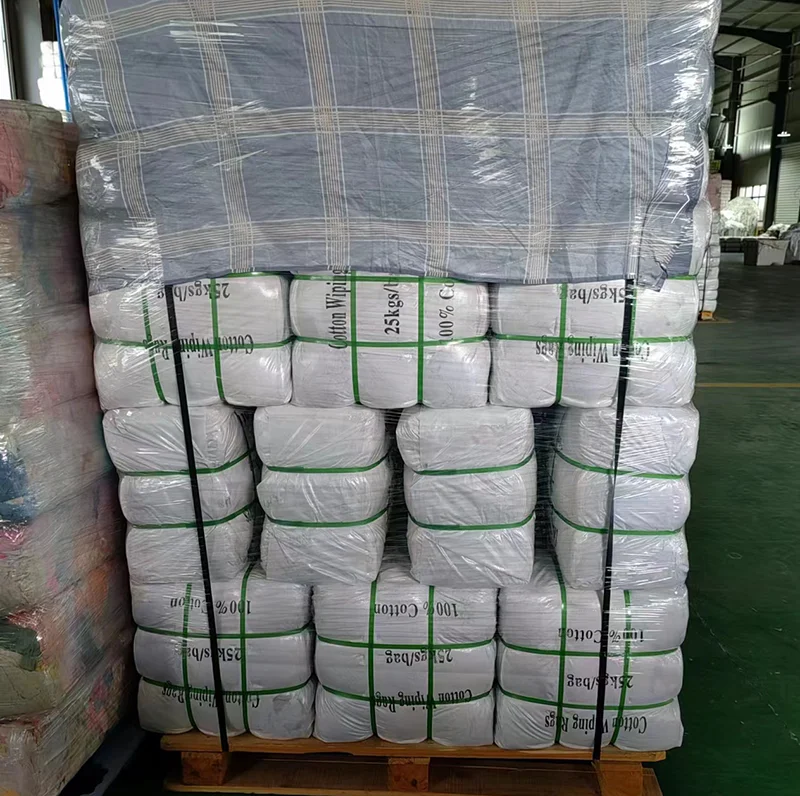 Cleaning Cloth Recycled T Shirt Rags Fabric Cut Pieces Cotton Cleaning Cloth Wiping Floor Rags for Industry