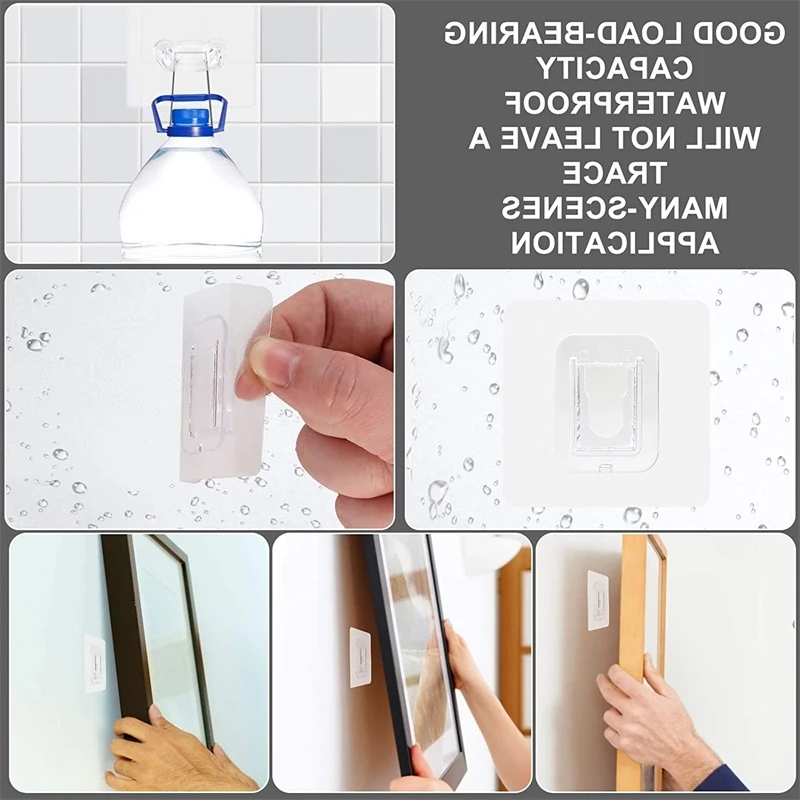 Multifunction Adhesive crochet Novelty Wall Hooks Heavy Duty Nail Free Sticky Hook Hanger For kitchen organizer accessories