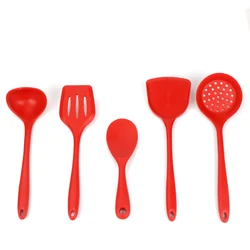 Non-stick high temperature resistant Silicone spatula   spoon kitchen set soup for cooking