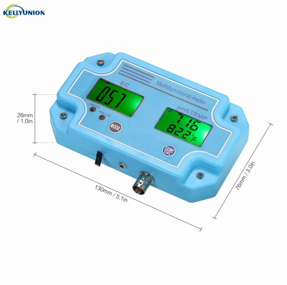 PH EC Temp Meter Tester Water Quality Testing Aquaculture  Drinking Water Measuring Tools High Accuracy