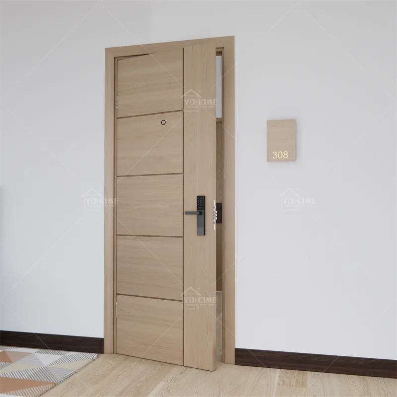 Yohome professional manufacturer residential interior doors solid core interior doors interior construction end door