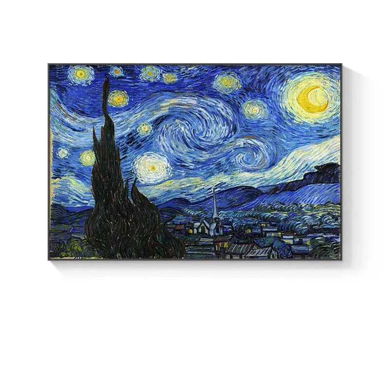Famous Van Gogh Paintings Starry Abstract Wall Art Living Room Painting Hotel CanvasHand Painted reproduction paintings