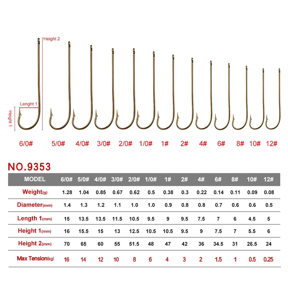 Aberdeen Long Shank Fish Hook Saltwater Freshwater Fishing Hooks