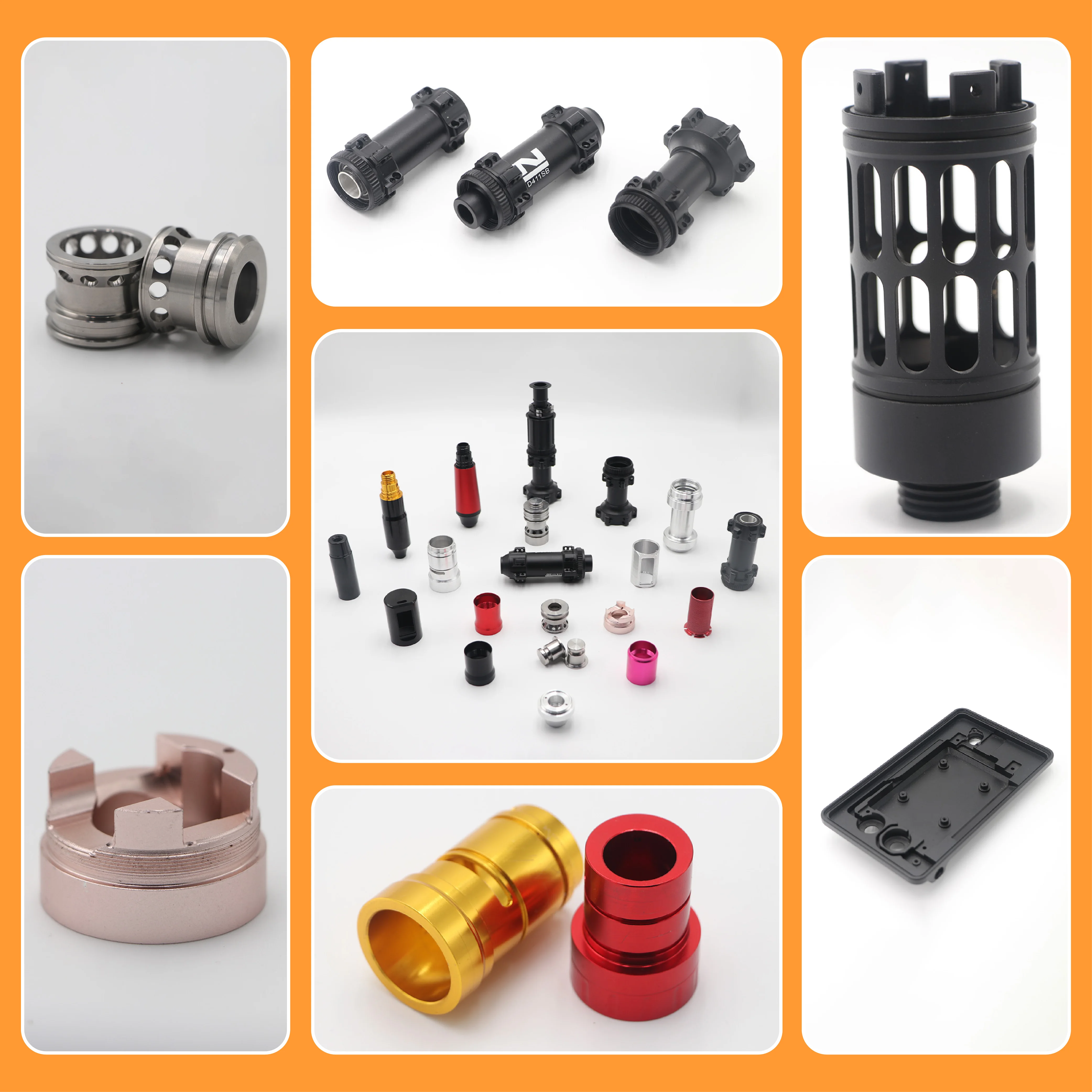 factory price cnc Milling Turning Stainless Steel Titanium Part with Coating Surface Treatment OEM Metal aluminum steel part