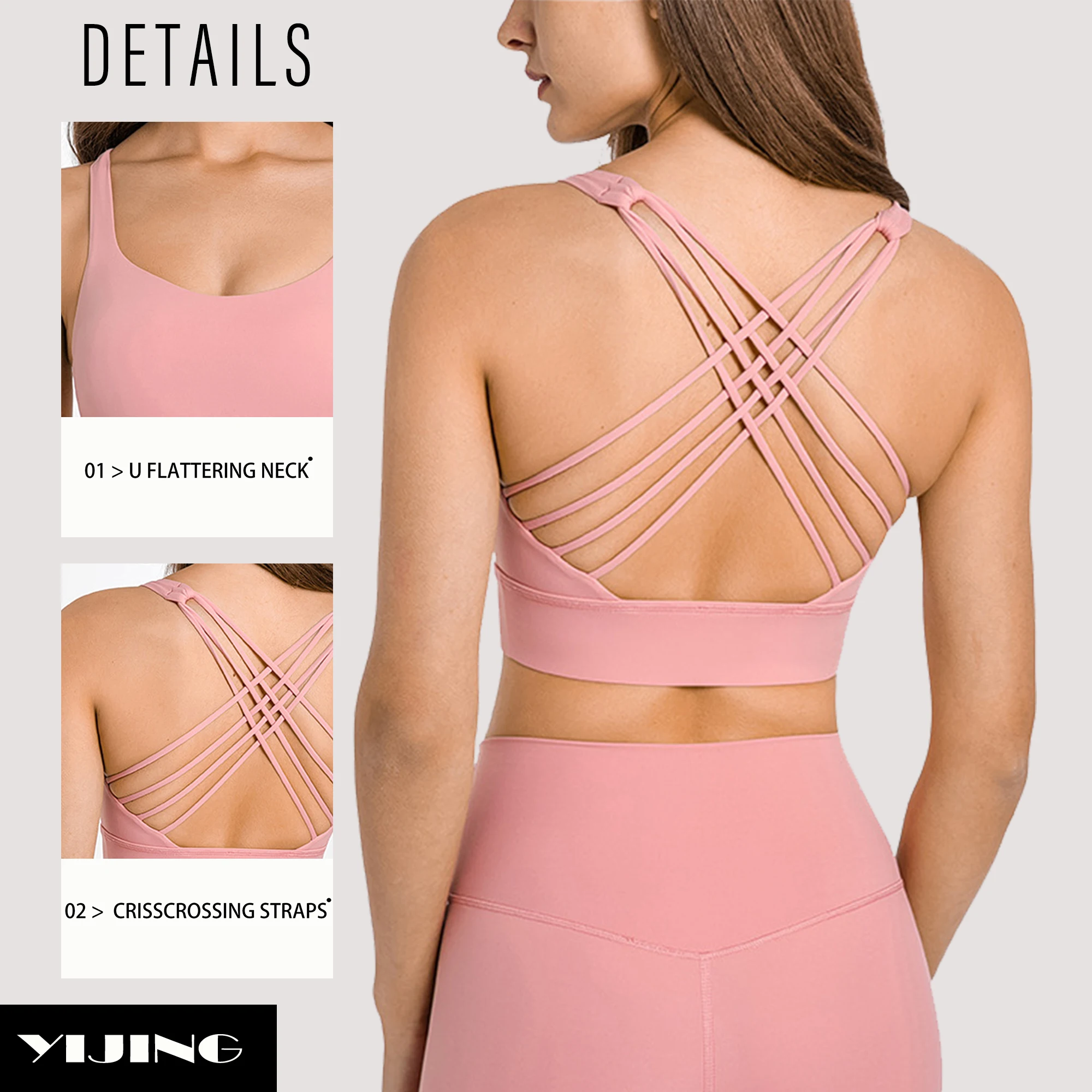 Женский спортивный бюстгальтер для йоги большие размеры