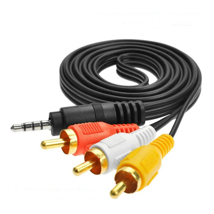 Farsince hot selling 3 RCA 3.5mm aux to 3 RCA av audio cable