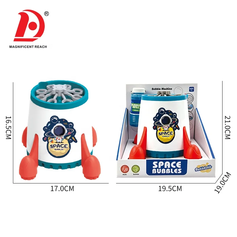 HUADA 2023 Kids Magic Automatic Bubble Blower Maker Toys Portable Electric Bubbles Machine