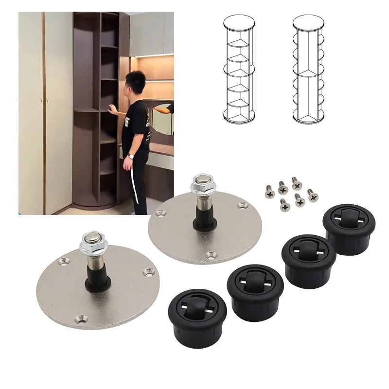 DIY Motorized Manual Rotating Shoe Rack Tower Space Saving Closet Organization Vertical Lazy Susan Spinning Storage mechanism