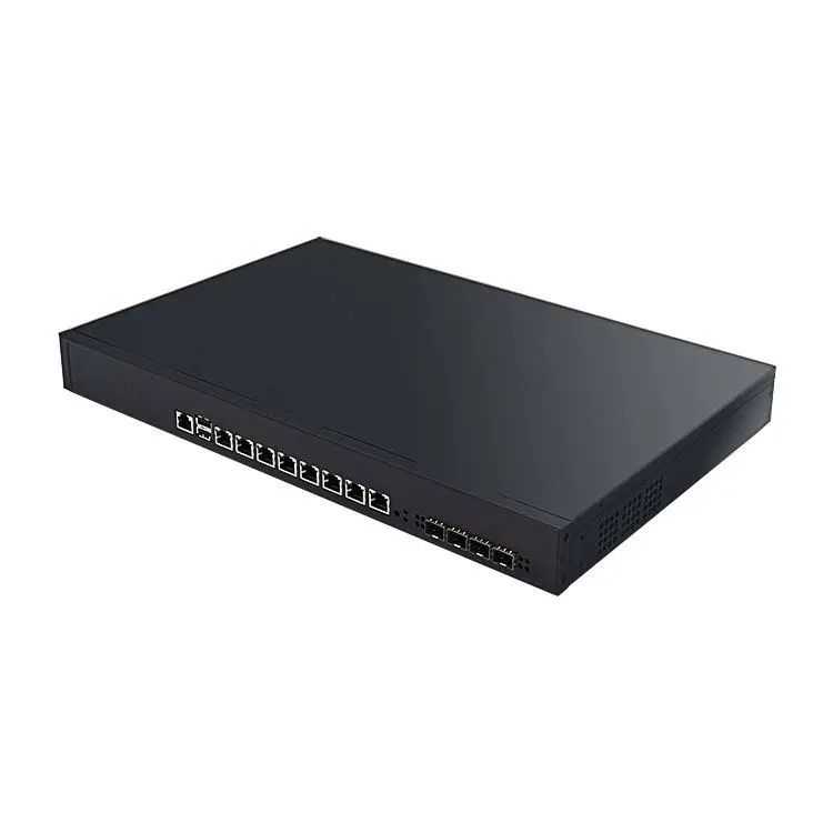 8 lan ports 4*10G SFP firewall appliance 1U firewall 4X10G SFP support 6/7/8/9Gen I5/I7/I9 Pfsense 1U PC firewall router
