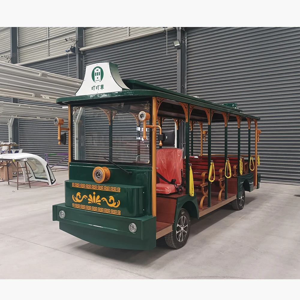 2023 Yimiao 14 seats  Gasoline sightseeing vehicle New Design Shuttle Mini Bus With High Quality