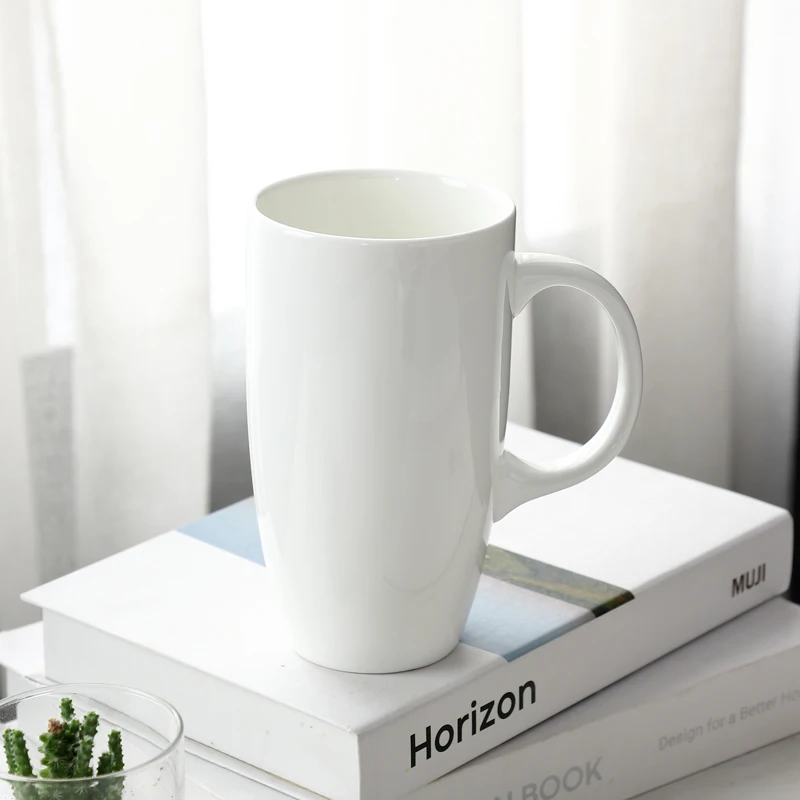 Hot Sale wholesale large white nordic customized ceramic coffee Mug for printing