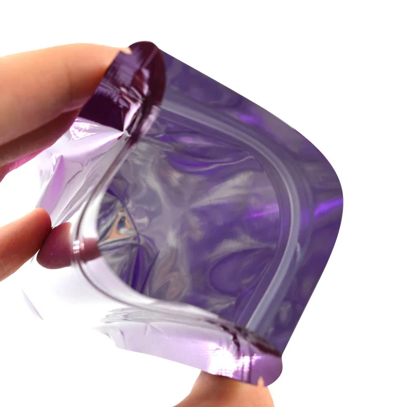 P114  8.5*13*5 cm Wholesale Price Mini Resealable Custom Tea Silver Mylar Aluminum Foil Pouch Food Packaging Bag