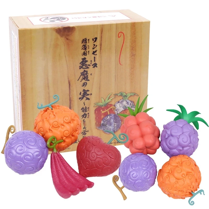 4PCS/SET Devil Cursed Fruit Figure Doll Christmas Birthday Gift Funny Toys Manga Figurine Anime Action Figures