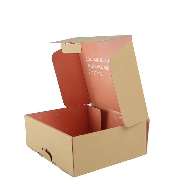 Manufacturer custom recycle corrugated cardboard paper packaging folding box for dress
