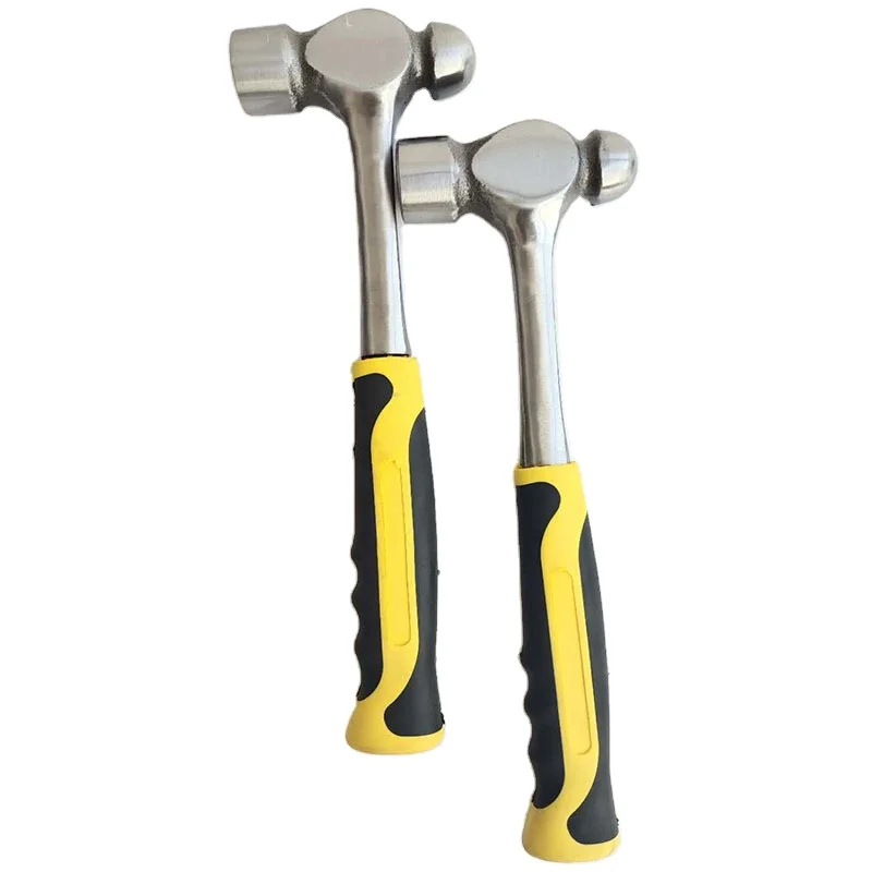 Magnetic roof axe wooden handle sheep horn hammer tent ground nail iron hammer life-saving tool