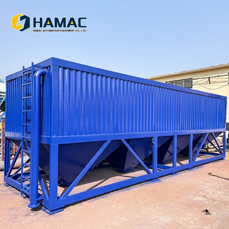 Hot Selling 100 Tons Cement Silo Concrete Foundation Cement tank Horizontal Fly Ash Bulk Cement Tank