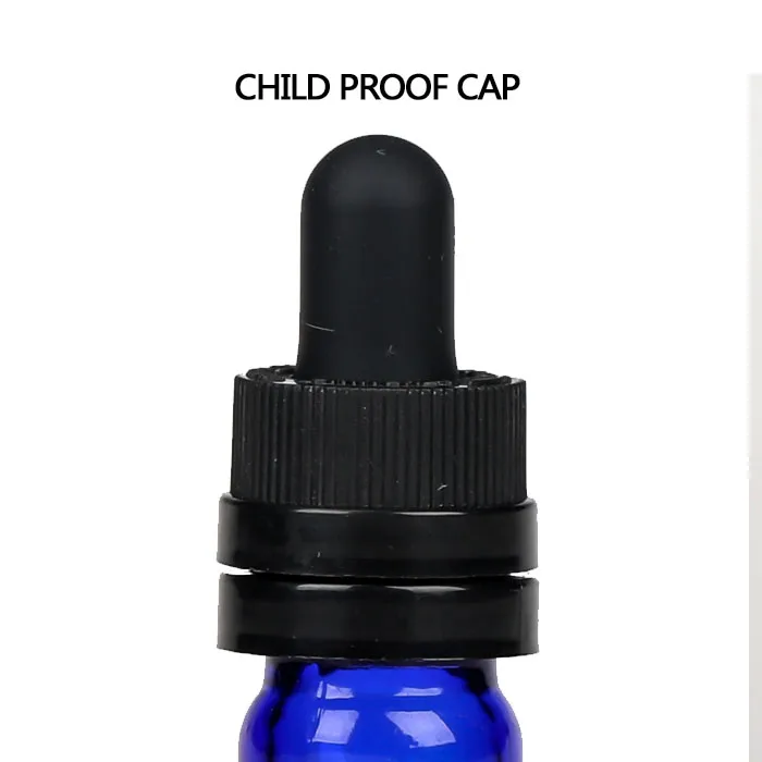 5ml 30ml amber cobalt blue green glass bottle with pipette beard dropper boston cosmetic serum bottle child resistant packaging
