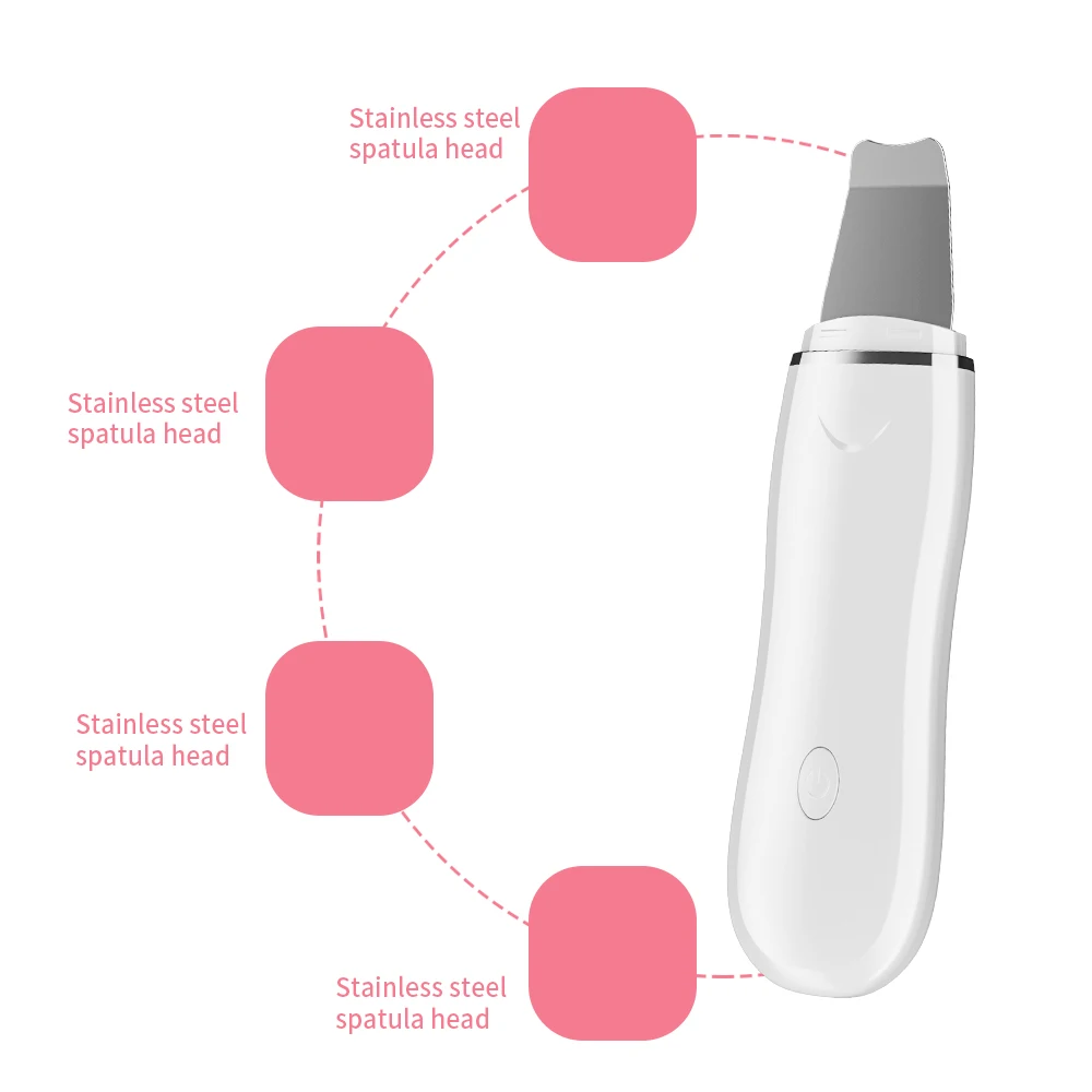 Wholesale Portable Negative Ion Ultrasonic Cleansing Skin Scraper Skin Beauty Instrument