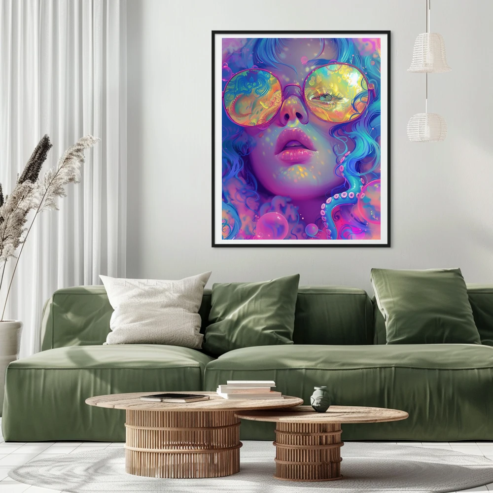 COOLEVE DIY Diamond Painting Custom Square Full Animal Portrait Classic American Style Home Decor Printed Flower Dropshipping