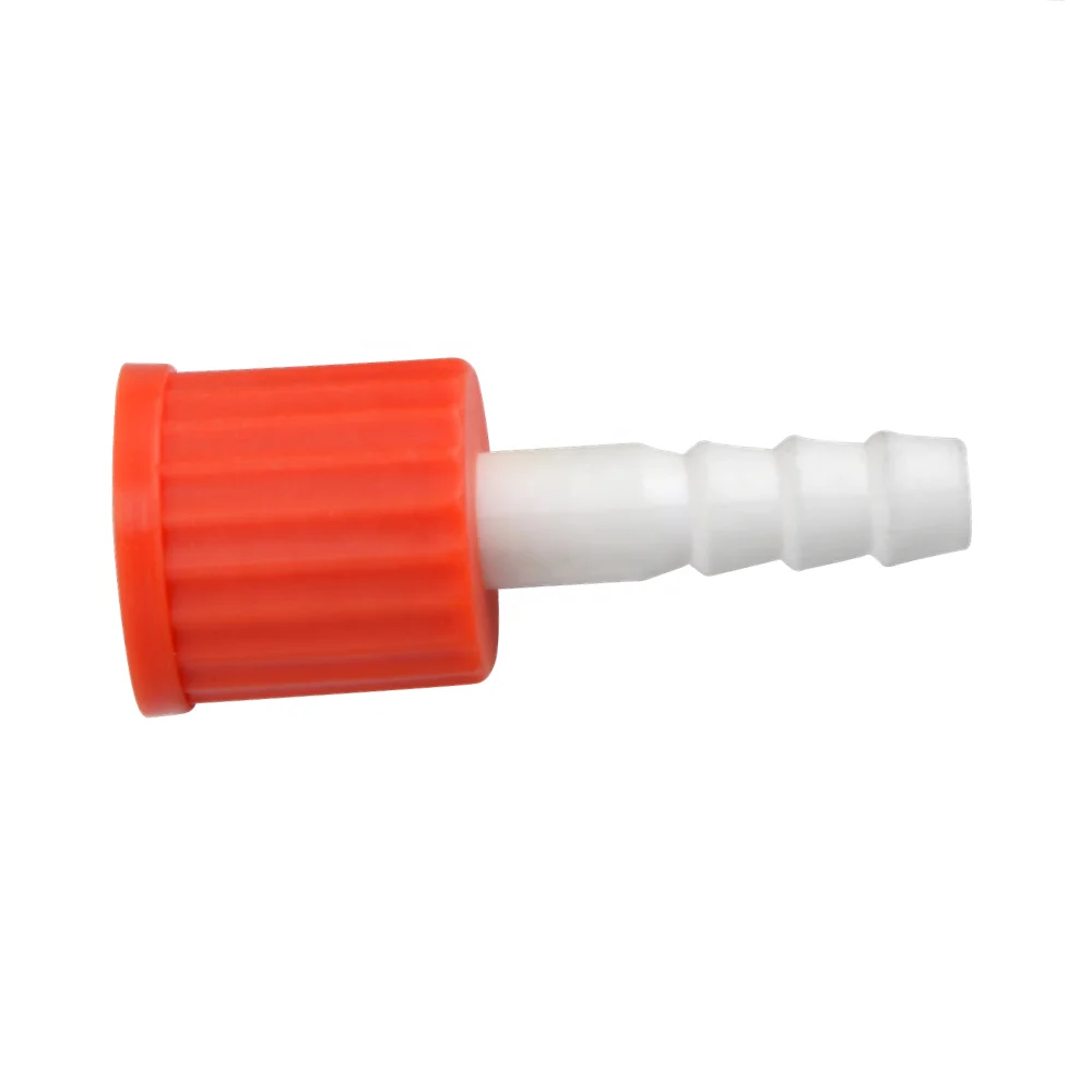 HAIJU LAB Laboratory PP Plastic Male Straight GL14 GL18 Hose Barb Connector Joint Check Valve Suction Control Valve