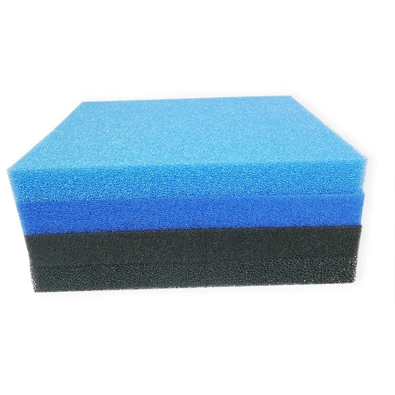  Hengjun Blue Color 150X200X2cm 20/30/45 ppi Square filter sponge aquarium water pump bio for fish