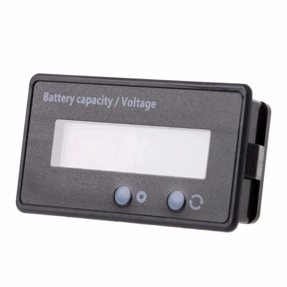 12V 24V 48V Battery Status LCD Digital Indicator Monitor Meter Gauge Blue